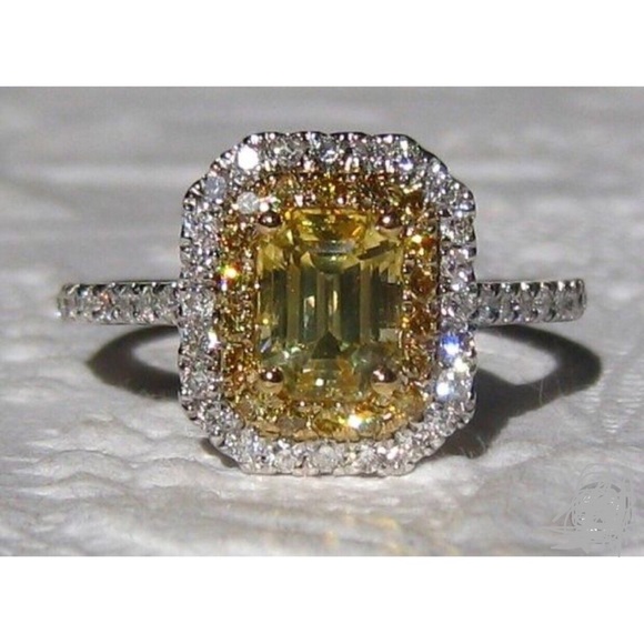 14k white gold diamond engagement ring wedding - Picture 3 of 8